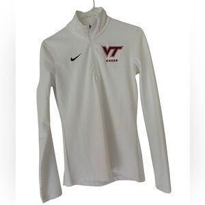 Nike White Long Sleeve Cheer Top